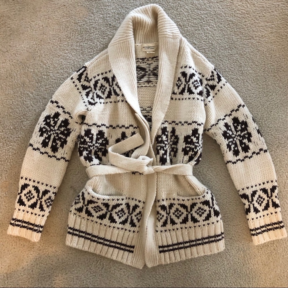 Ralph Lauren Shawl collar Cowichan Cardigan